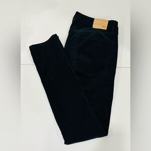 Madewell Women’s Corduroy Black Jeans Skinny Low Size‎ 30